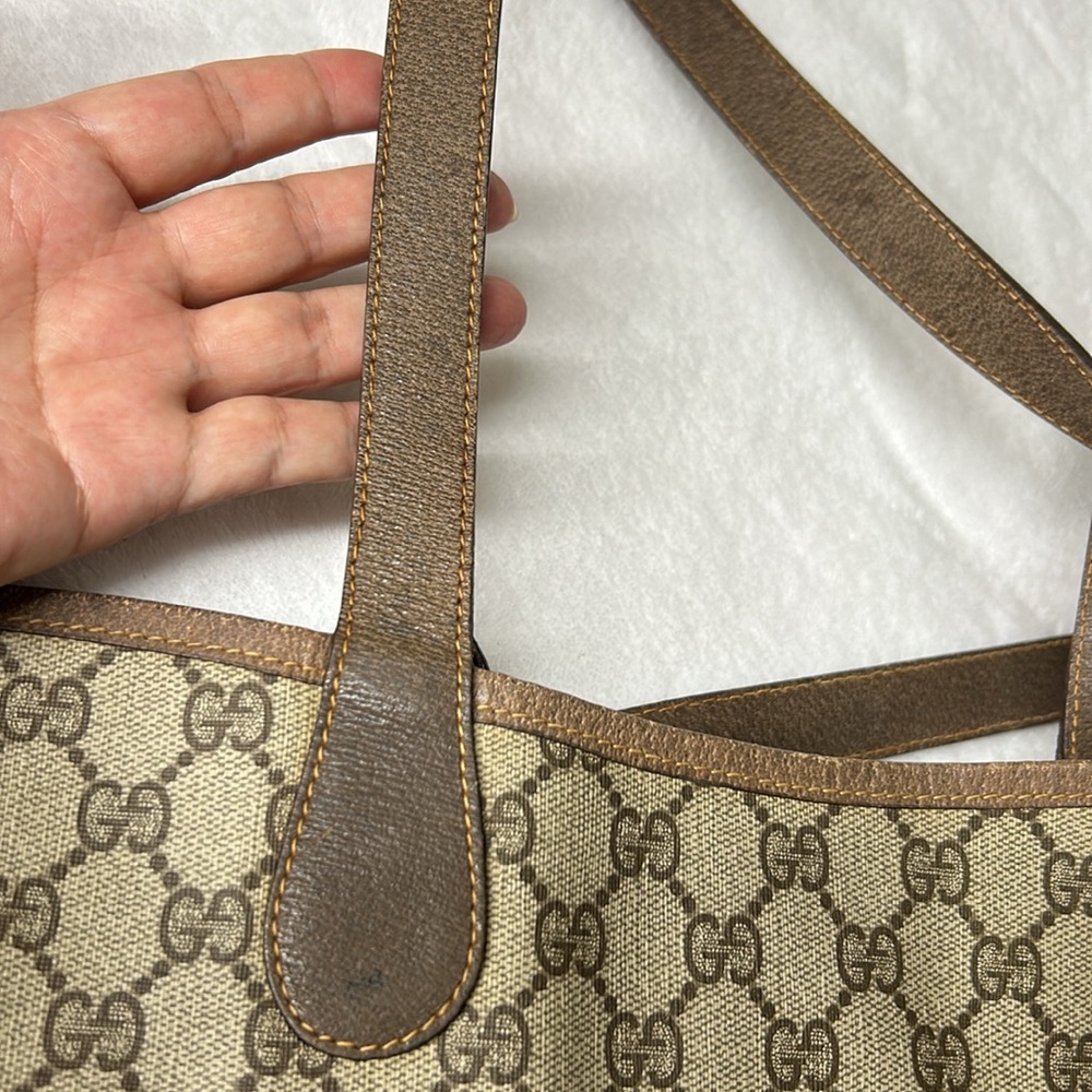 🖤Vtg 70s GUCCI GG Supreme Tote/Shoulder bag - Picture 13 of 17